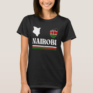 T-shirt Nairobi Kenya Flag, Nairobi Kenya, Nairobi