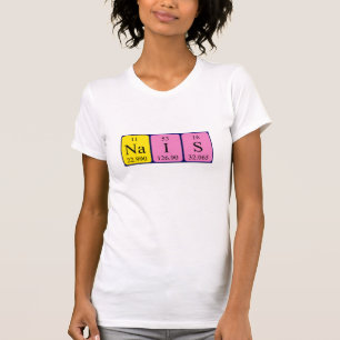 T-shirt Nais nom de table périodique chemise