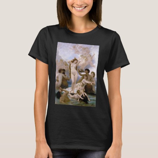 T-shirt Naissance de Vénus de William-Adolphe Bouguereau (Devant)