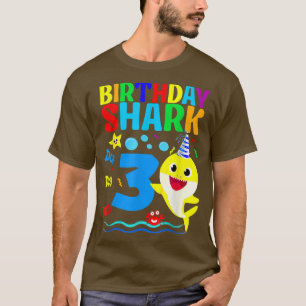 T-shirt Naissance du requin 3 ans 3e anniversaire Jumelage
