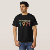 T-shirt Naissance masculine vintage en 1971 (Devant entier)