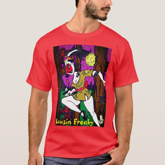 T-shirt Nakatsu combattant les ninjas (Devant)