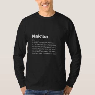 T-shirt Nakba Signification design Nakba Définition texte