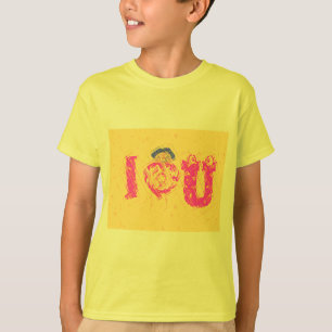 T-shirt Nakupenda - I Love U Swahili Mot Texte Signifiant 
