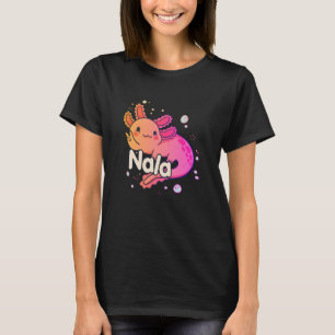 T-shirt NALA - Belle fille nom avec adorable AXOLOTL