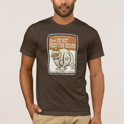 T-shirt N'alimentez pas les ours (Devant)