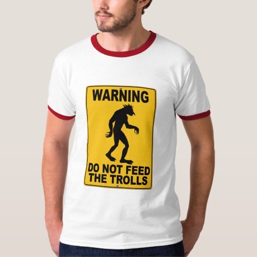 T-shirt N'alimentez pas les trolls (Devant)