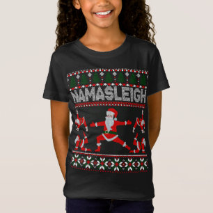 T-Shirt NAMASLEIGH Ugly Christmas Sweater Meme Père Noël