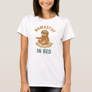 T-shirt Namast’ay Au Lit Yoga