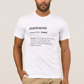T-shirt Namaste Définition Minimaliste Moderne Yoga Lover (Devant)