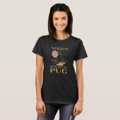 T-shirt Namaste Home with My Pug Sayings Dog Lover Quotes  (Devant entier)
