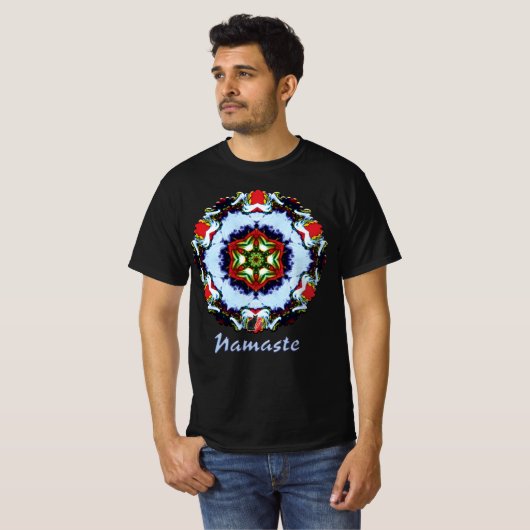 T-Shirt Namaste Kaléidoscope Brindle (Devant entier)