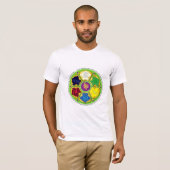T-shirt Namaste Mandala - vert (Devant entier)