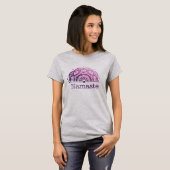 T-shirt Namaste Mandala violet (Devant entier)