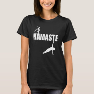 T-shirt Namaste Postures de Yoga Fitness Zen Femmes Entraî