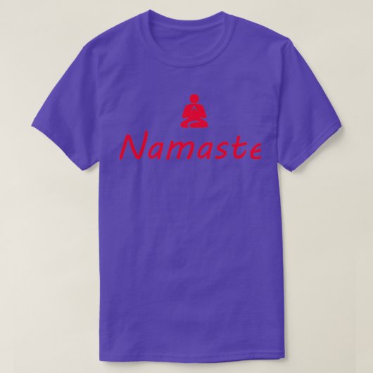 T-shirt Namaste RED Yoga et Fitness (Design devant)
