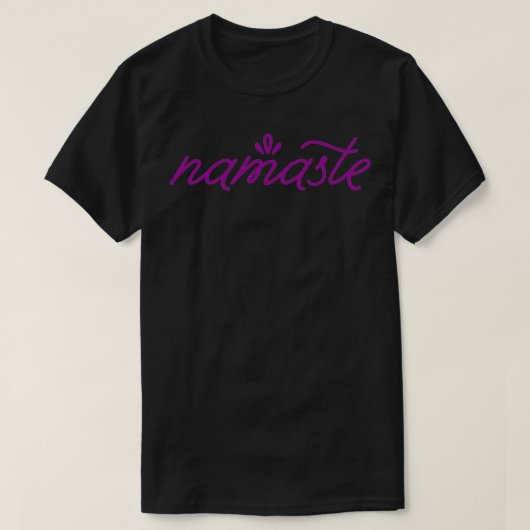 T-shirt Namaste violet (Design devant)