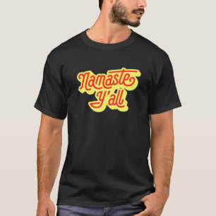 T-shirt Namaste Yall Typographie Yoga Sud 80 ans 6