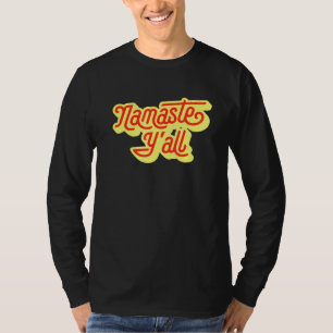 T-shirt Namaste Yall Typographie Yoga Sud 80 ans 6
