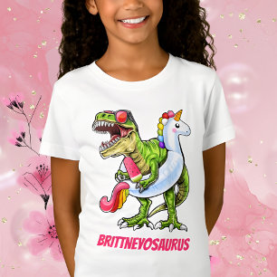 T-Shirt NameoSaurus Cool T-Rex été personnalisé