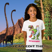 T-Shirt NameoSaurus Cool T-Rex été personnalisé
