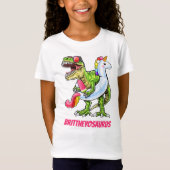 T-Shirt NameoSaurus Cool T-Rex été personnalisé (Devant)