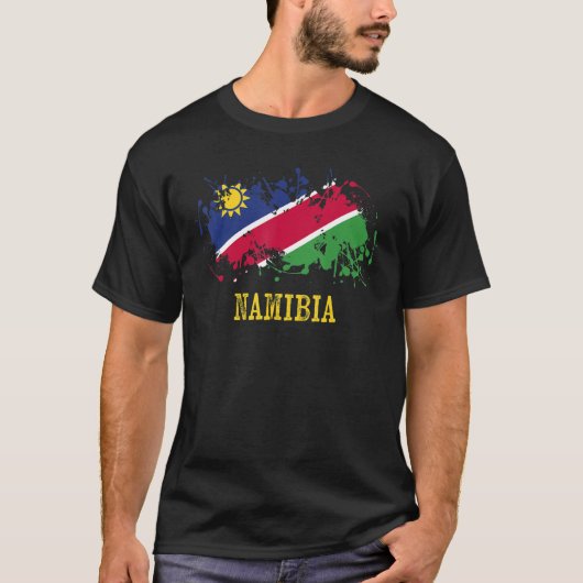 T-shirt Namibian enthusiasts for Namibia and Namibia (Devant)