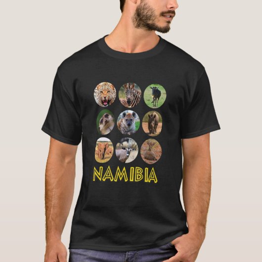 T-shirt Namibie Animaux Africains Faune Et Nature (Devant)