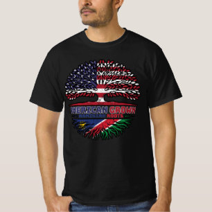 T-shirt Namibie Etats-Unis drapeau des racines d'arbres