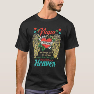 T-shirt Nana Angel fête d'anniversaire dans le ciel Mémoir