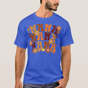 T-shirt Nana Automne Vintage Rétro Super Hippie Coeur Flux