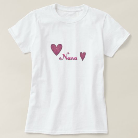 T-shirt Nana avec coeurs (Design devant)