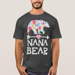 T-shirt Nana Bear Floral Family Fête des mères Cadeaux Mam
