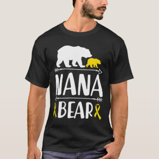 T-shirt Nana Bear Grandma De Sensibilisation Au Cancer Che