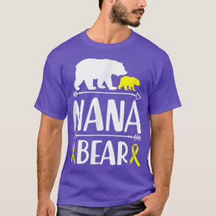 T-shirt Nana Bear Grandma De Sensibilisation Au Cancer Che