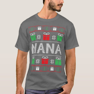 T-shirt Nana Claus Chandail de Noël laid