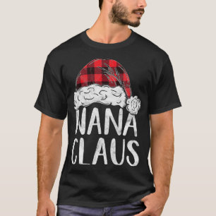 T-shirt Nana Claus Christmas Costume Gift Santa Matching F