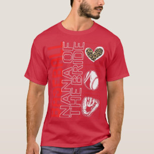 T-shirt Nana De Baseball De La Mariée Jeu Jour Leopard Coe