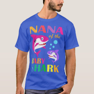 T-shirt Nana De La Bébé Birthday Shark Nana Requin Mères