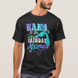 T-shirt Nana De La Famille De Sirènes D'Anniversaire Qui C