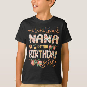 T-shirt Nana de la fille d'anniversaire Un doux pêche 1er