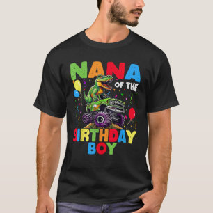 T-shirt Nana De L'Anniversaire Dinosaur T Rex Monster Tr