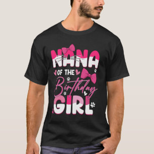 T-shirt Nana De L'Anniversaire Fille Chat Kitty Famille Ma