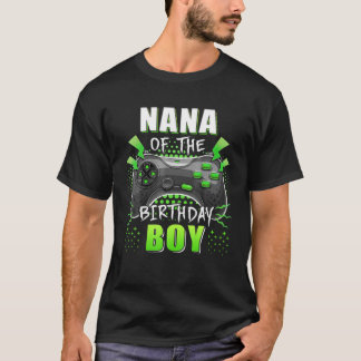 T-shirt Nana De L'Anniversaire Garçon Matching Video Jeu N