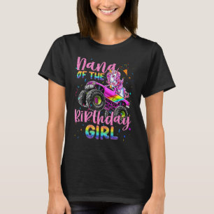 T-shirt Nana De L'Anniversaire Girl Racing Unicorn Monster