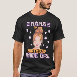 T-shirt Nana De L'Anniversaire Otaku Girl Anime Party