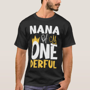 T-shirt Nana de M. One Derful Merveilleux 1er Anniversaire