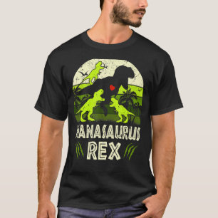 T-shirt Nana Dinosaur T Rex Nanasaurus 3 Enfants Matching