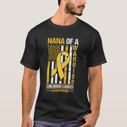 T-shirt Nana D'Un Guerrier Drapeau De Sensibilisation Au C (Devant)