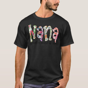 T-shirt Nana est une autre Parole d'amour Fleur Fête des M